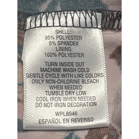 Thalia Sodi Small Teal Floral Wrap Dress Long Sleeve Fall Party Cafecore Look - Picture 8 of 12